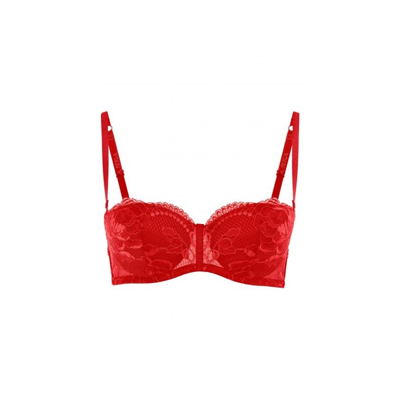 [Surpplex] Color Matching Bra Top Crystal Red