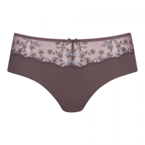 Delightful  lace hipster brief  taupe noir