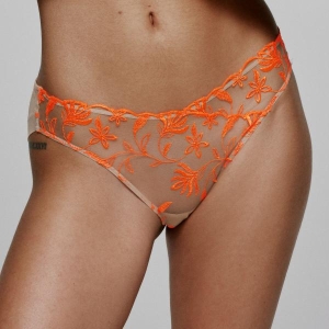 Shay  lace brief orange